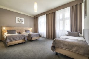 Třílůžkový pokoj  | Hotel Atlantic Praha